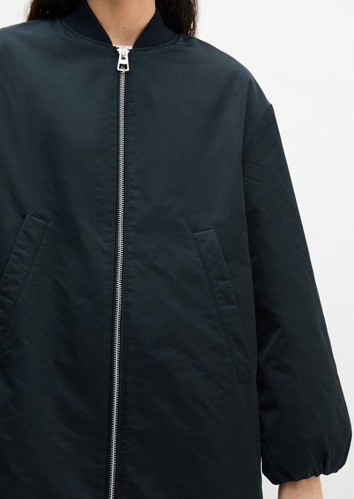 Regular aviator-style blouson coat — Deep Night Blue