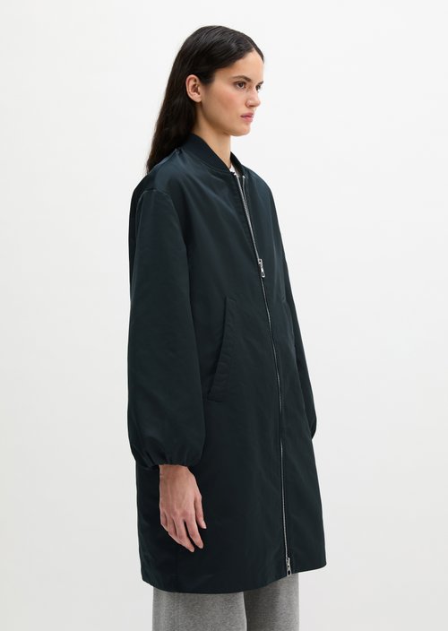 Regular aviator-style blouson coat — Deep Night Blue
