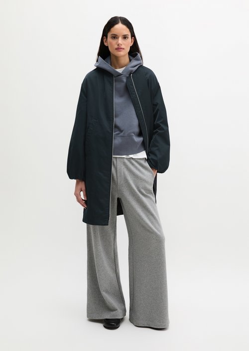 Regular aviator-style blouson coat — Deep Night Blue