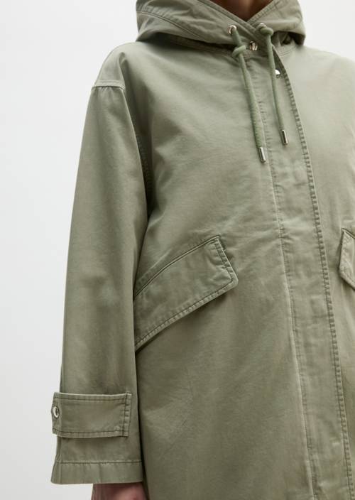 Parka regular Fresh Sage in detailaanzicht