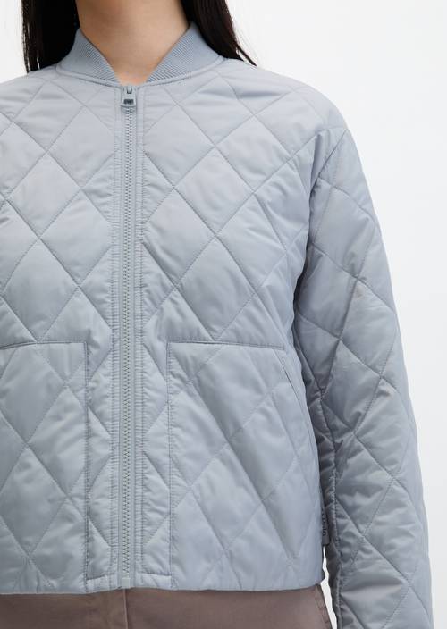 Verstaubare Steppjacke MOP x Function Grey Horizon in Detailansicht