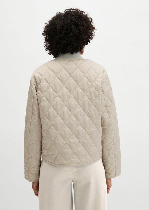 Stowable quilted jacket MOP x Function — Linen Beige (alternate view)