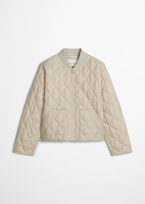 Stowable quilted jacket MOP x Function — Linen Beige