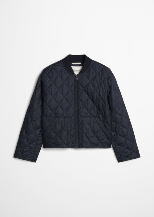 Stowable quilted jacket MOP x Function — Deep Night Blue