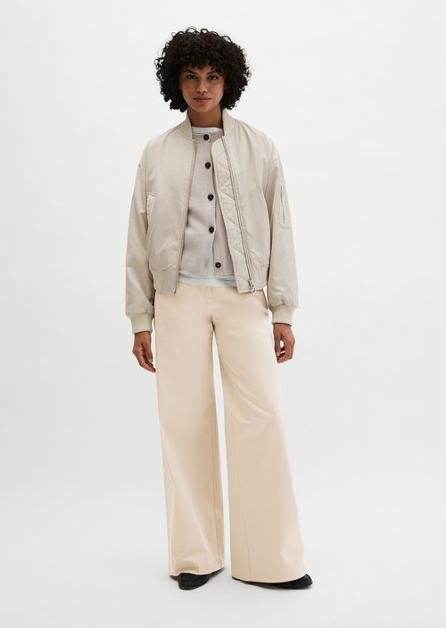 Blouson im Aviator-Stil regular — Linen Beige