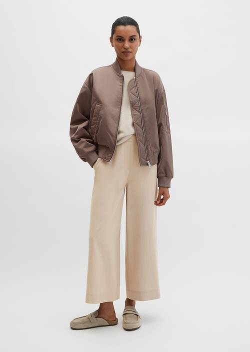 Blouson im Aviator-Stil regular Chalky Brown in Frontalansicht