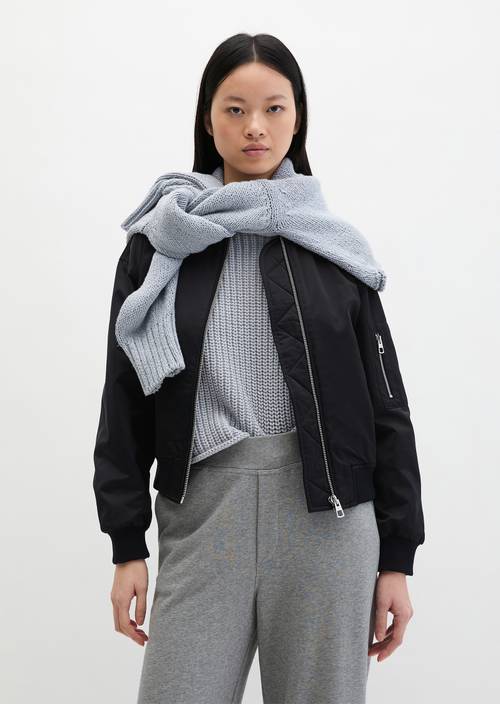 Blouson im Aviator-Stil regular Deep Night Blue in Frontalansicht