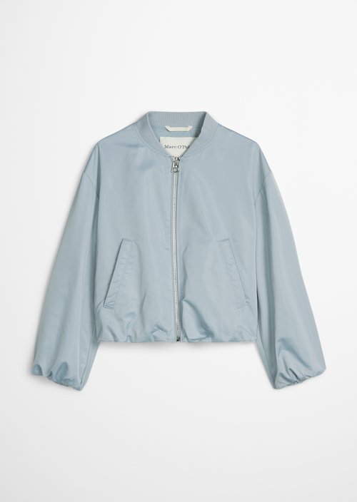 Aviator-style blouson regular cropped — Grey Horizon