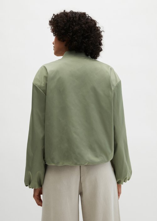 Aviator-style blouson regular cropped — Fresh Sage