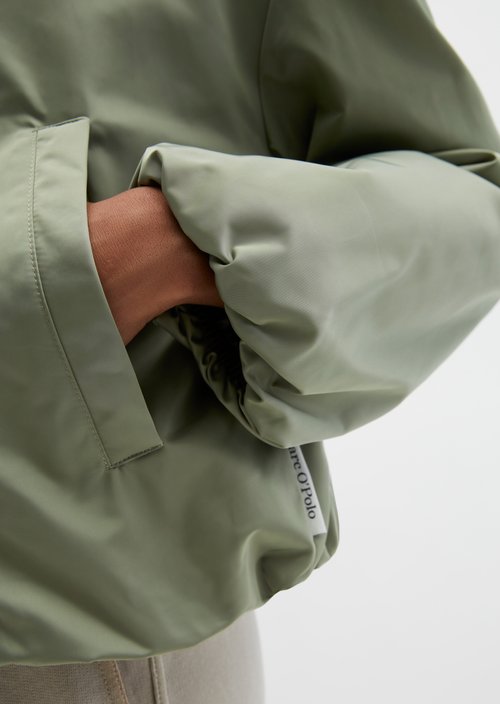 Aviator-style blouson regular cropped — Fresh Sage