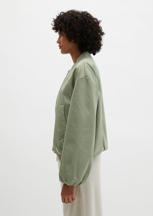 Aviator-style blouson regular cropped — Fresh Sage
