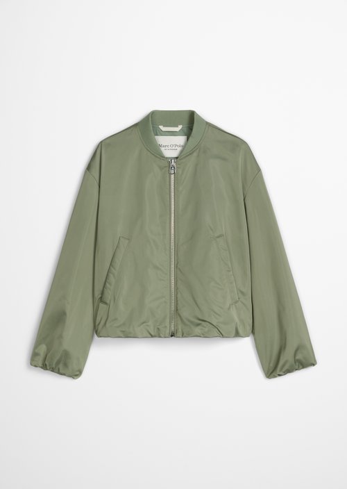 Aviator-style blouson regular cropped — Fresh Sage
