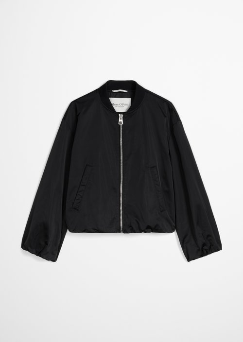 Aviator-style blouson regular cropped — Deep Night Blue