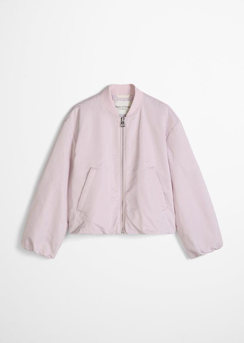 Aviator-style blouson regular cropped — Dried Rose