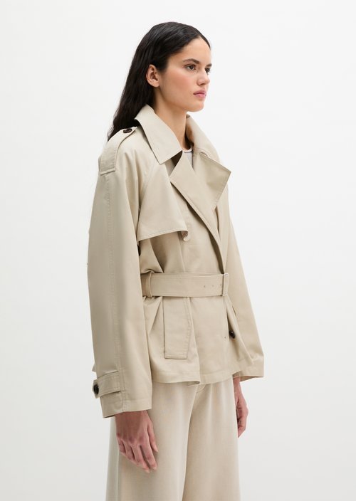 Trench jacket regular — Linen Beige