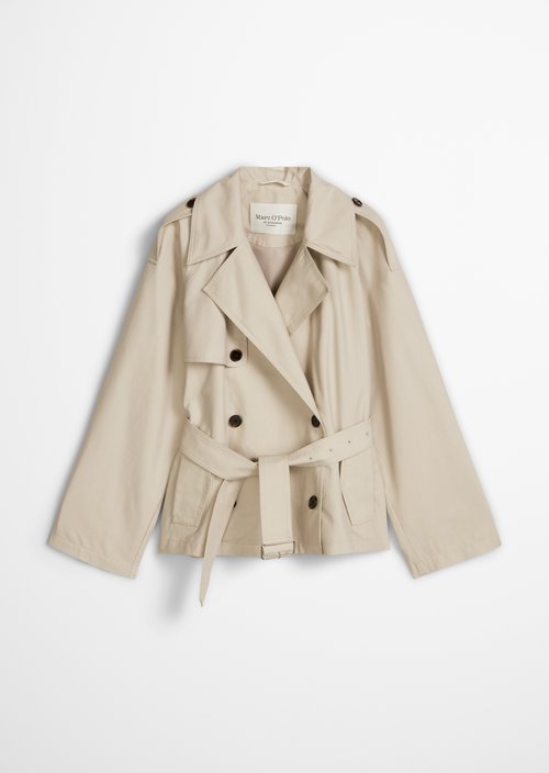 Trench jacket regular — Linen Beige