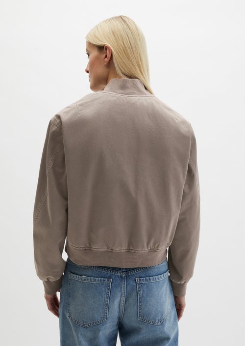 Twill-Blouson regular garment-dyed — Chalky Brown