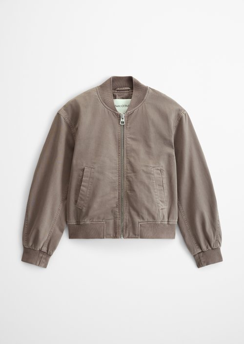 Twill-Blouson regular garment-dyed — Chalky Brown