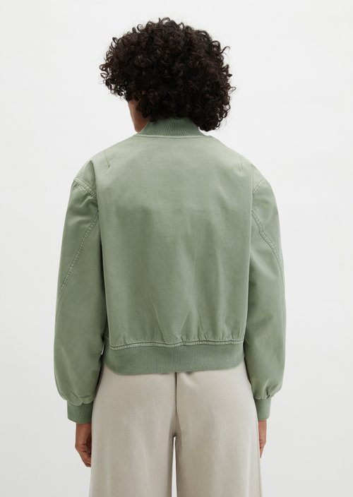 Twill-Blouson regular garment-dyed — Fresh Sage (alternate view)