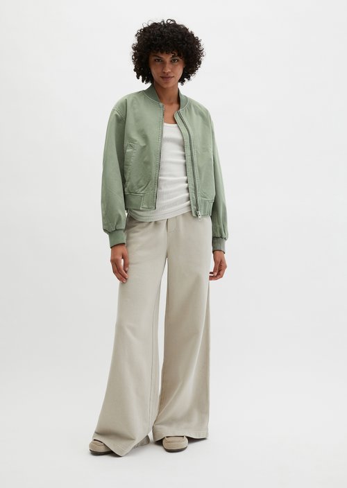 Twill-Blouson regular garment-dyed — Fresh Sage