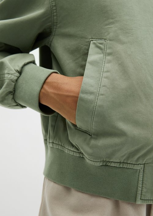Twill-Blouson regular garment-dyed — Fresh Sage