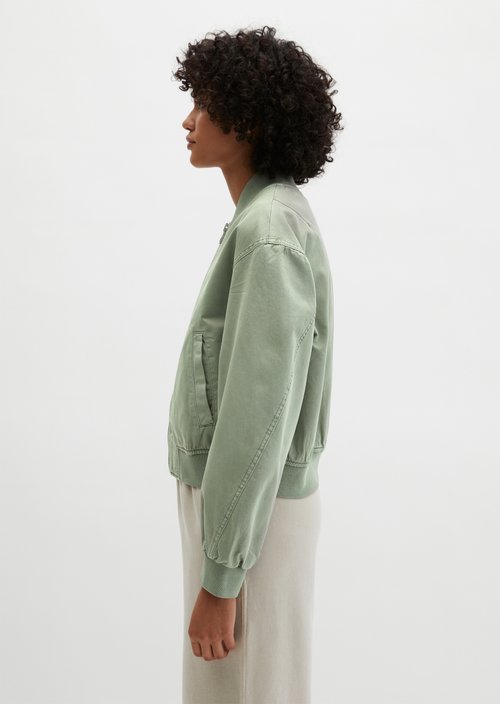 Twill-Blouson regular garment-dyed — Fresh Sage