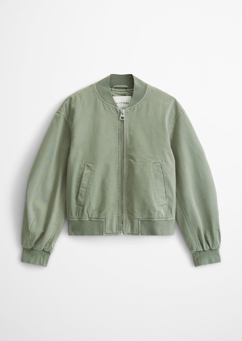 Twill-Blouson regular garment-dyed — Fresh Sage