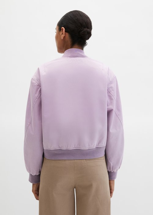 Twill-Blouson regular garment-dyed — Dusty Lavender