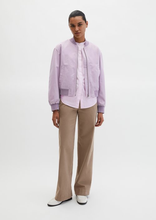 Twill-Blouson regular garment-dyed — Dusty Lavender