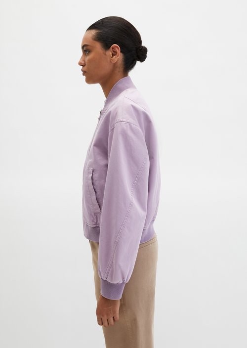 Twill-Blouson regular garment-dyed — Dusty Lavender