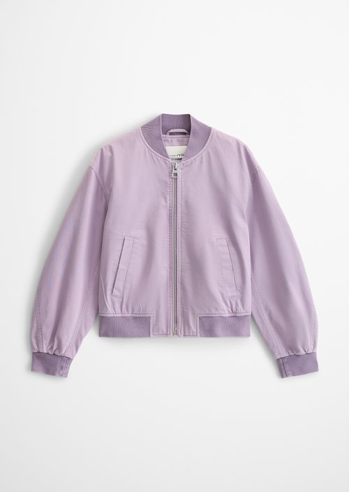 Twill-Blouson regular garment-dyed — Dusty Lavender