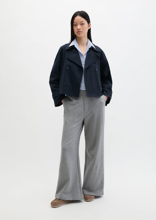 Relaxed trench jacket — Deep Night Blue