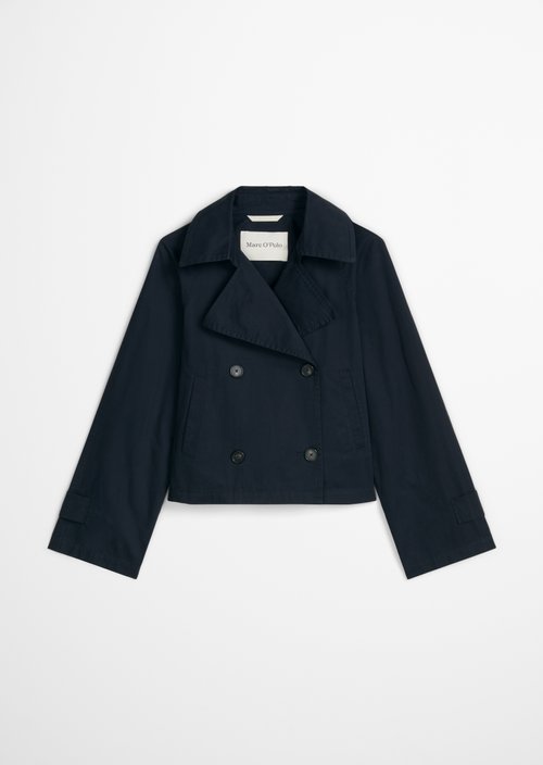 Relaxed trench jacket — Deep Night Blue