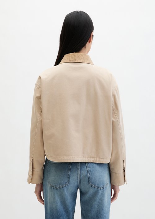Barnjacket regular garment-dyed — Linen Beige
