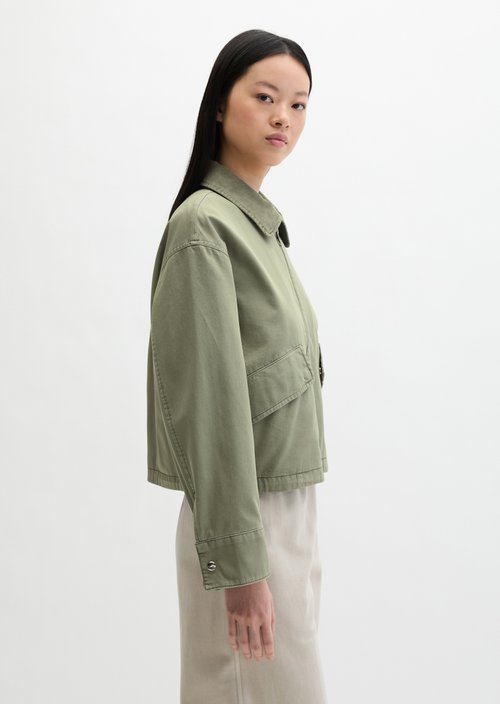 Barnjacket regular garment-dyed — Fresh Sage