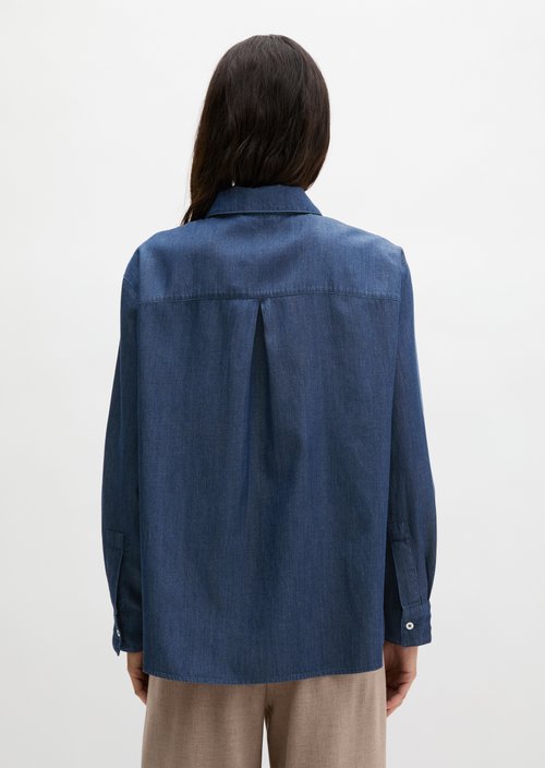 Regular denim blouse — Dark Blue