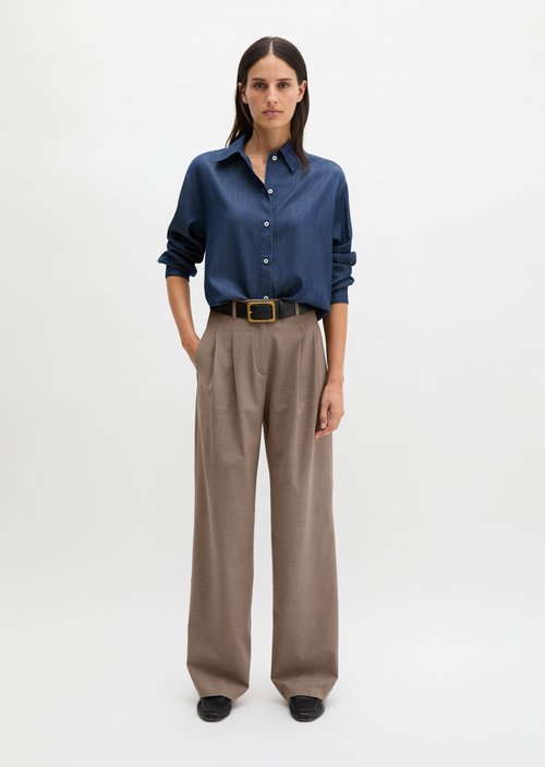 Regular denim blouse — Dark Blue