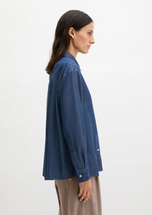 Regular denim blouse — Dark Blue