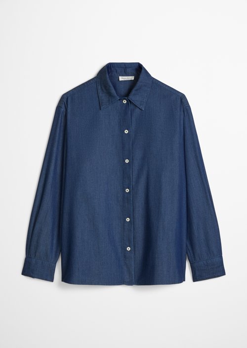 Regular denim blouse — Dark Blue
