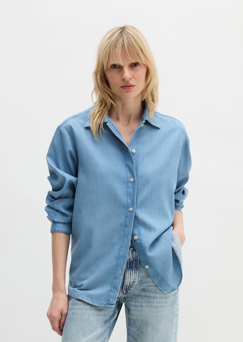 Regular denim blouse — Light Blue