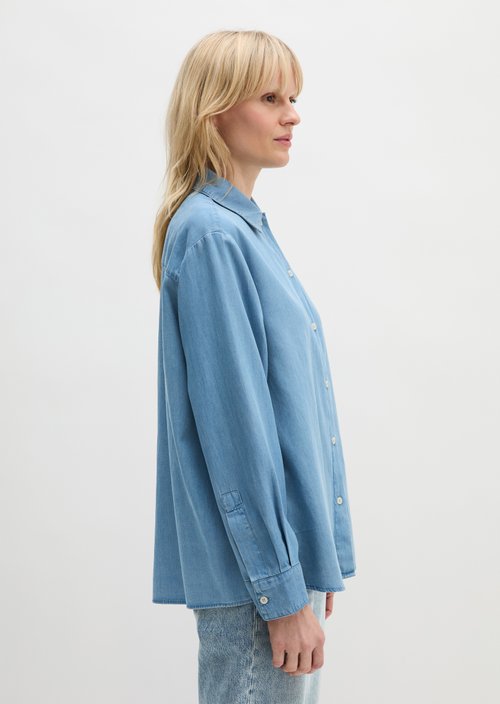 Regular denim blouse — Light Blue