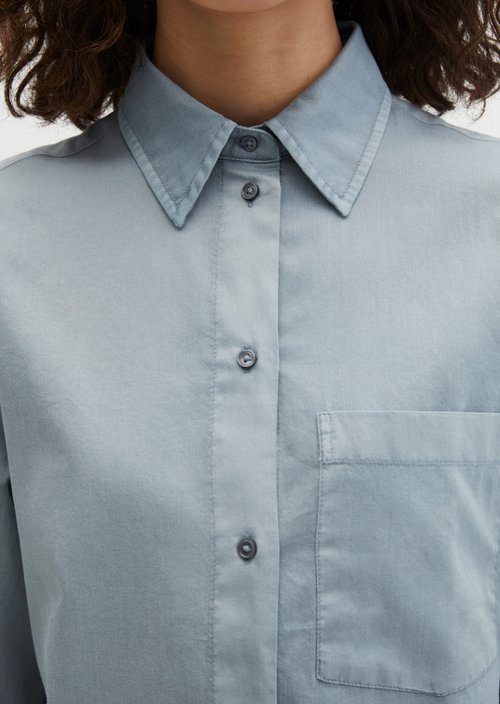 Relaxed cropped blouse — Grey Horizon