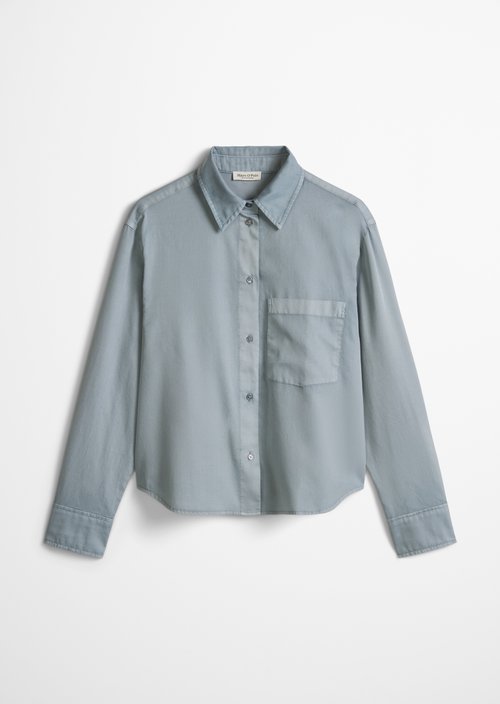 Relaxed cropped blouse — Grey Horizon