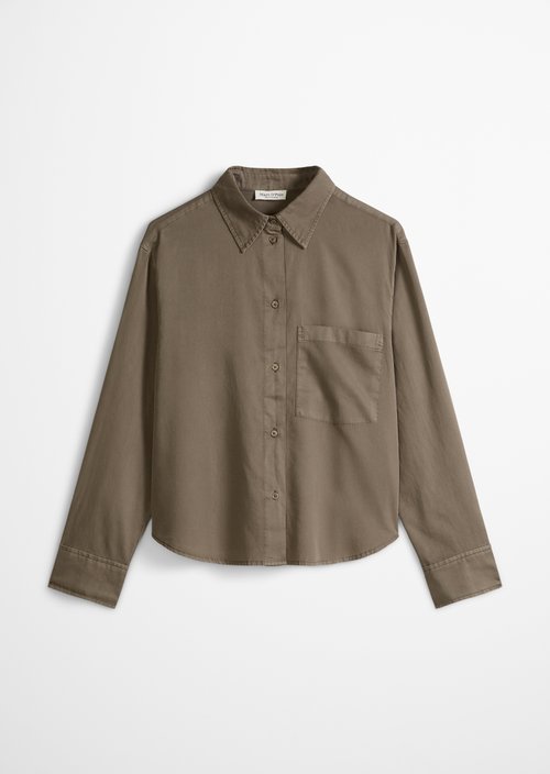Relaxed cropped blouse — Chalky Brown