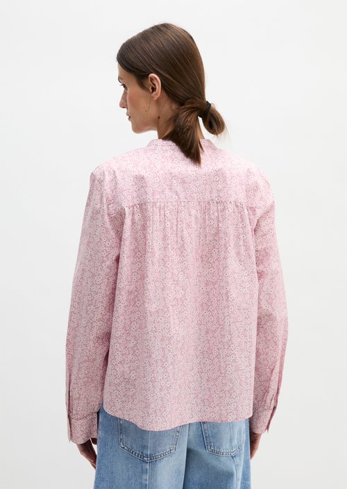 Ruffled loose blouse — Light Pink