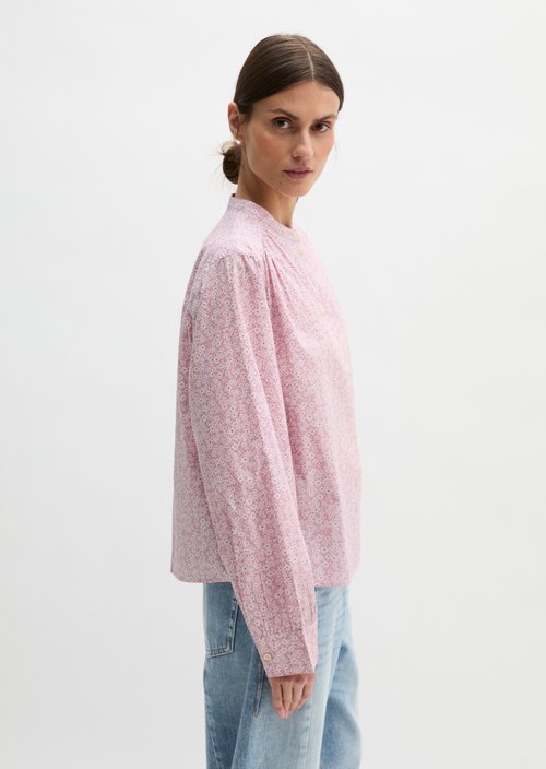 Ruffled loose blouse — Light Pink