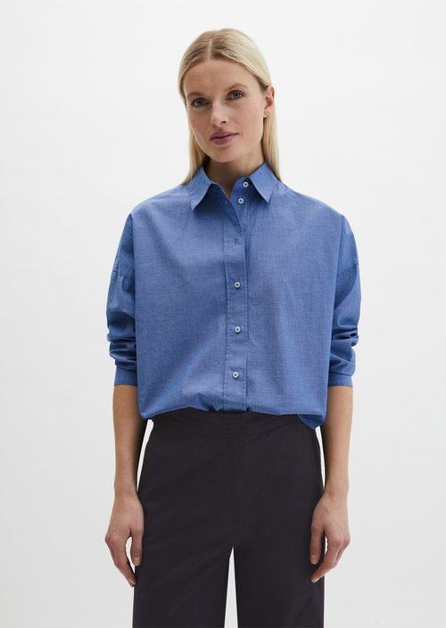 Marc O'Polo Regular blouse, Dames, blauw, 34, 100% Katoen