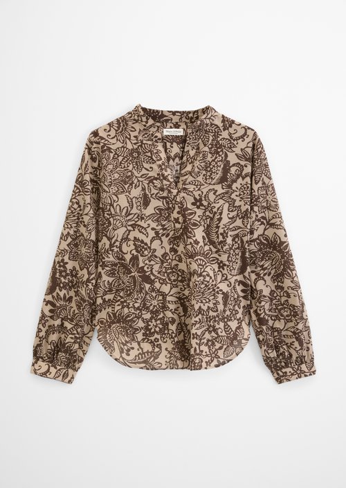 Regular tunic blouse — Medium Brown