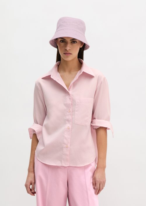 Relaxed cropped blouse — Dried Rose