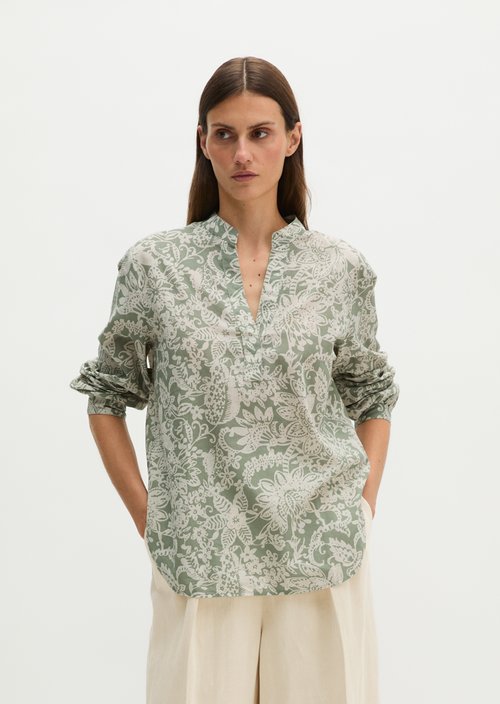 Regular tunic blouse — Light Green